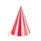 Beistle Club Pack of 144 Red and White Striped Fun and Festive Party Cone Hat 6.25"